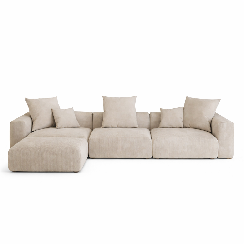 Kensington Modular 3 Seater Sofa + Footstool