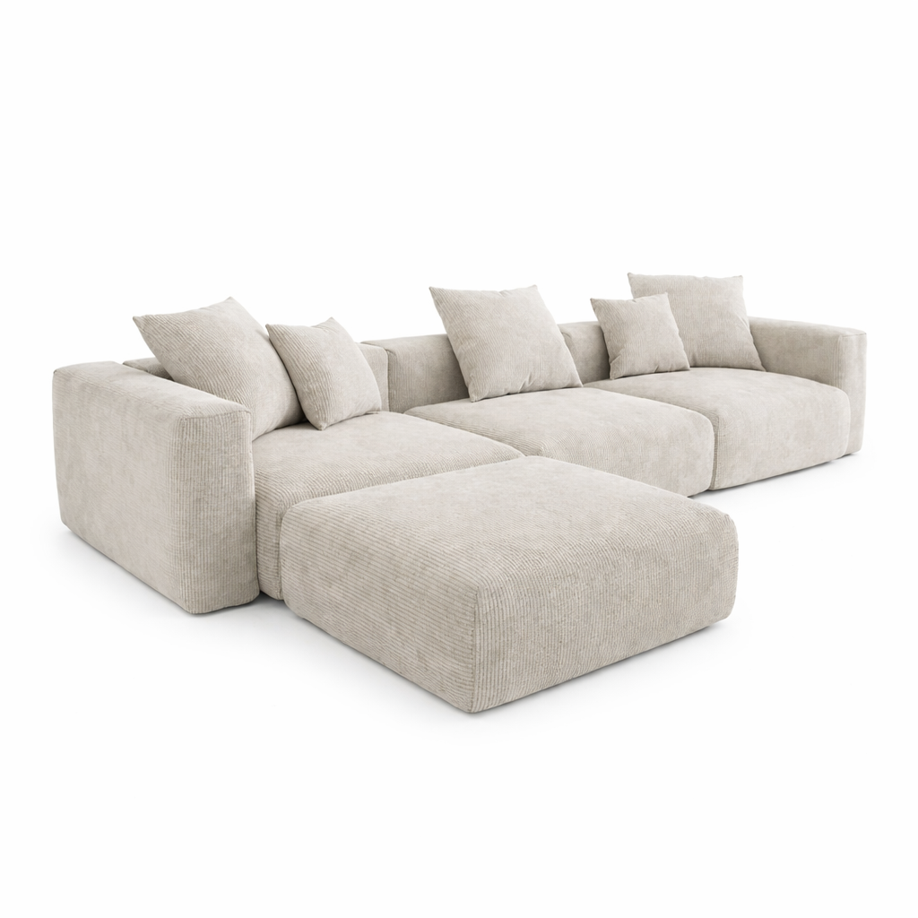 Kensington Modular 3 Seater Sofa + Footstool