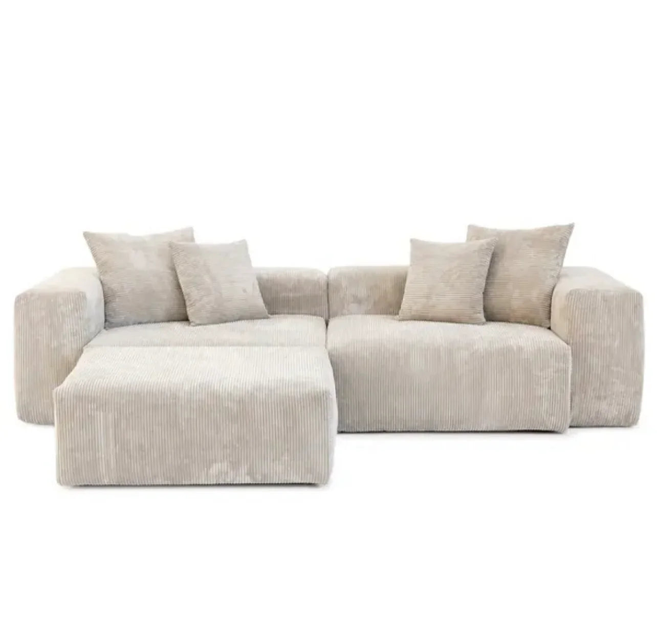 Kensington Modular 2 Seater Sofa + Footstool