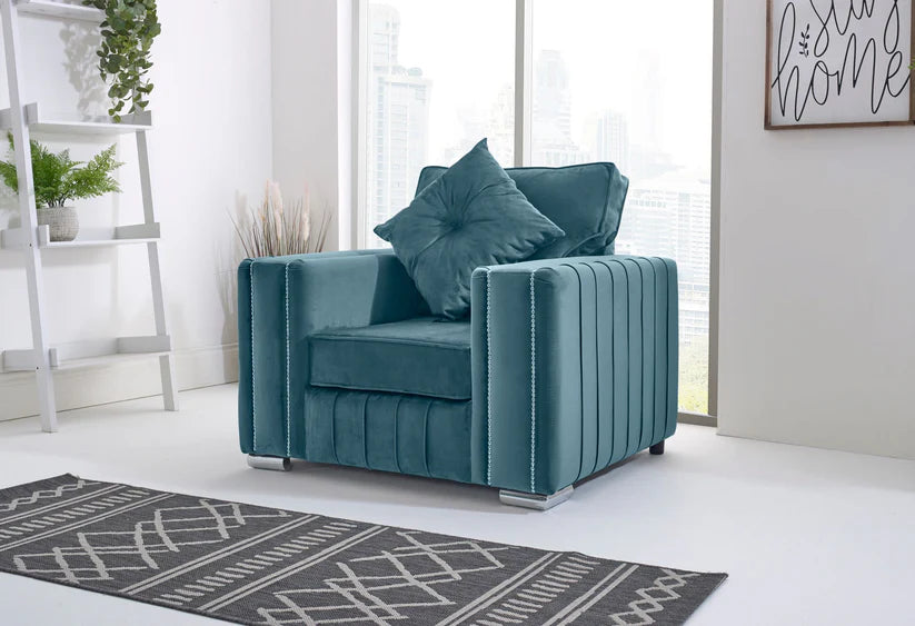 Layla Corner Fullback - 2c1 + Bolster / Buttoned Cushions
