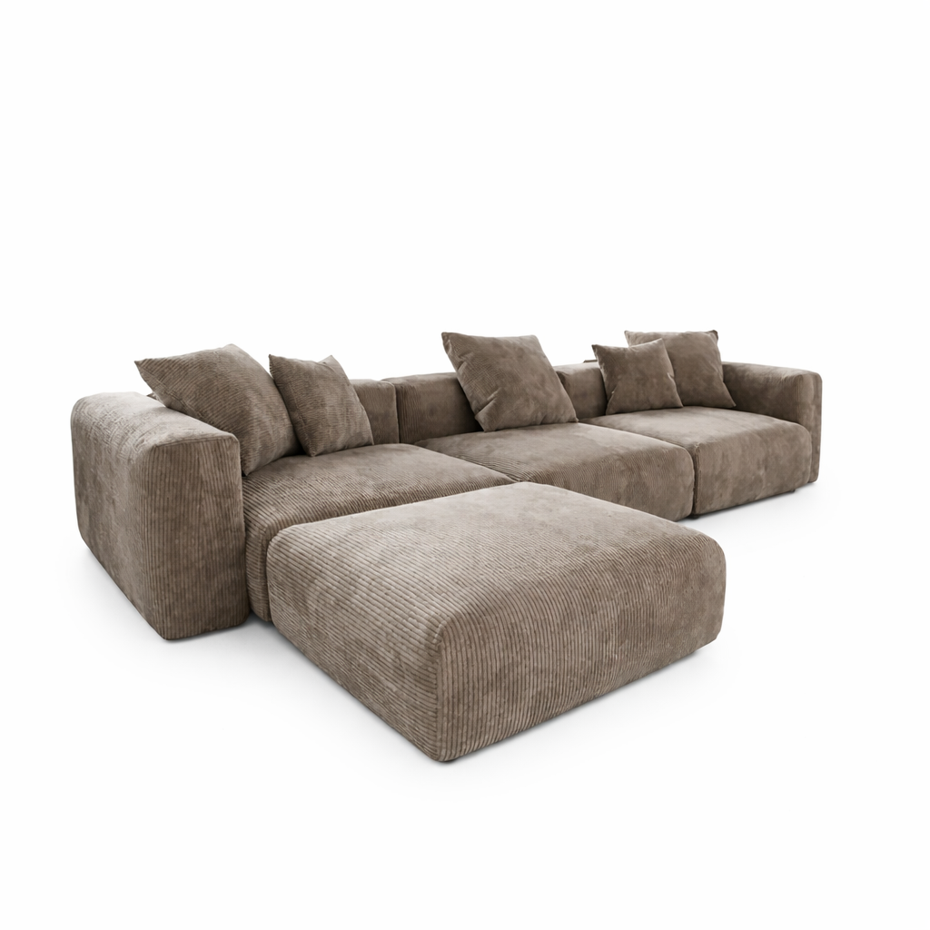 Kensington Modular 3 Seater Sofa + Footstool
