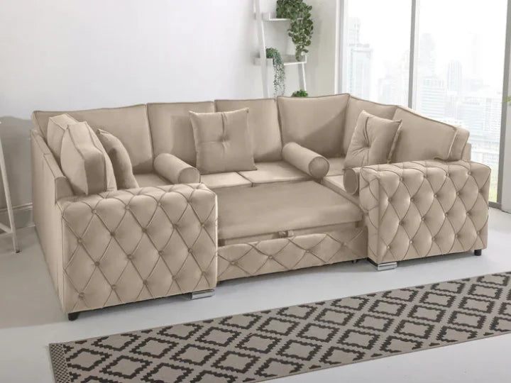 Naples U Shape Sofa Bed - Fullback