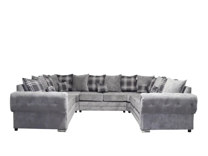 Venezia U Shape 8 Seater - Chenille