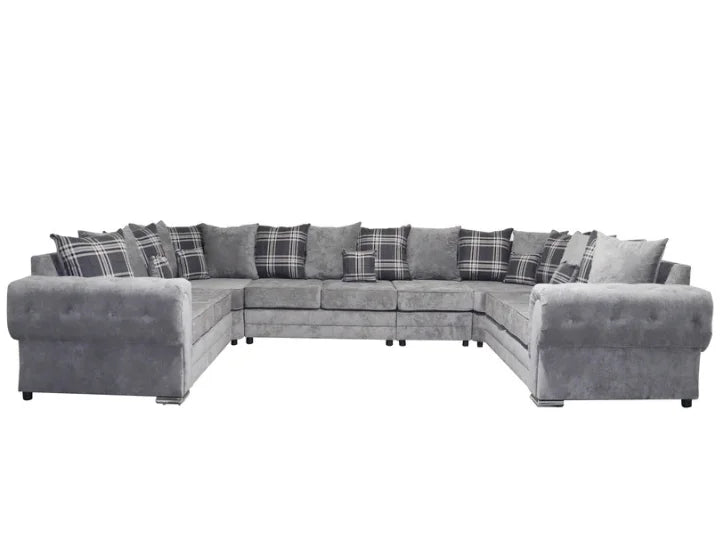 Venezia U Shape 9 Seater - Chenille