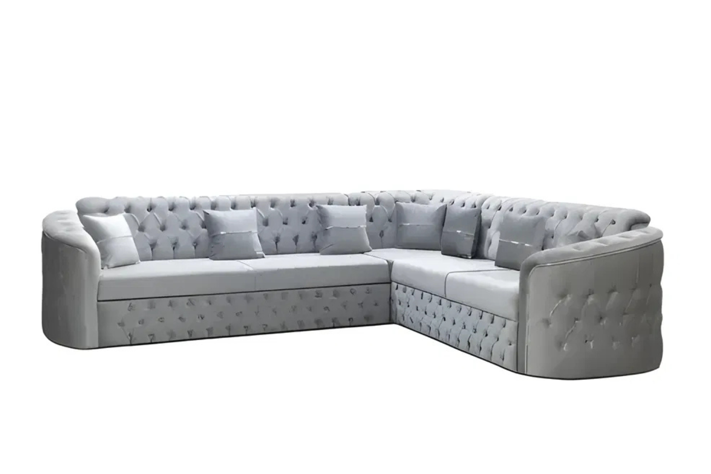 Konya Luxury Corner Sofa – Premium Deep-Button Design