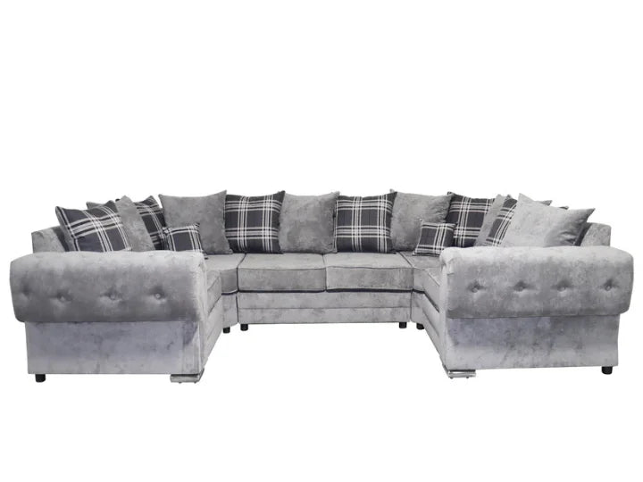 Venezia U Shape 6 Seater - Chenille