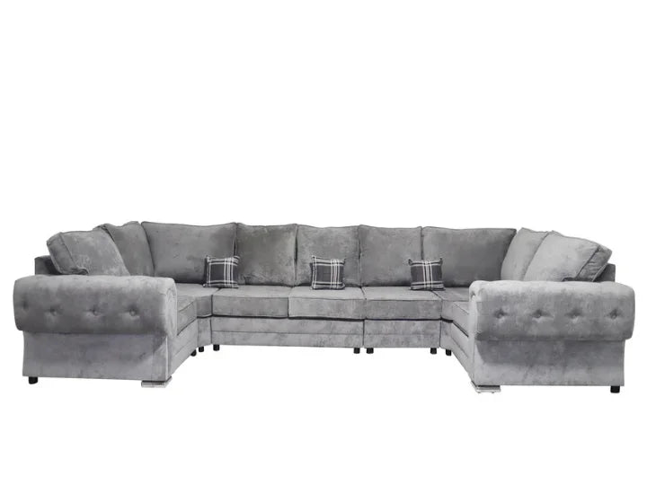 Venezia U Shape 7 Seater - Chenille