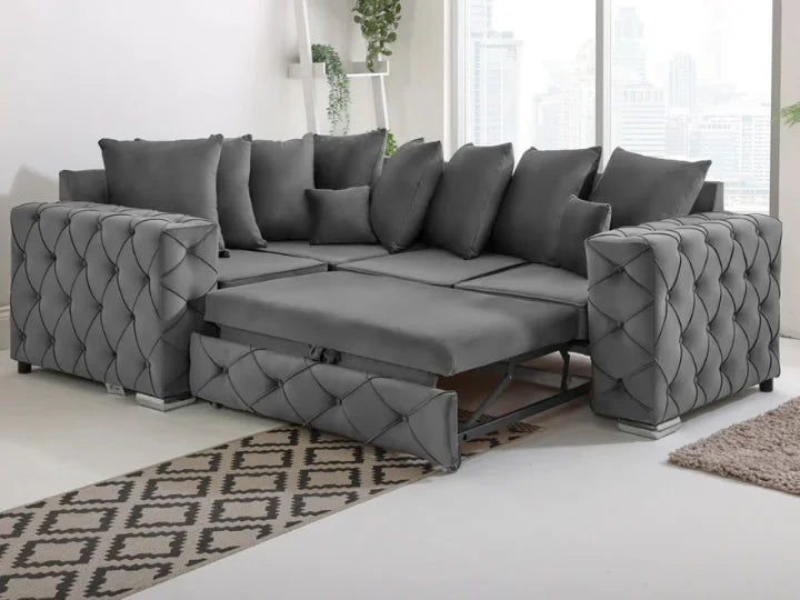 Naples 1c2 Corner Scatter back - Sofa Bed