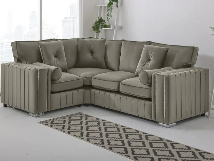 Eden Corner Fullback - 1c2 + Bolster / Buttoned Cushions