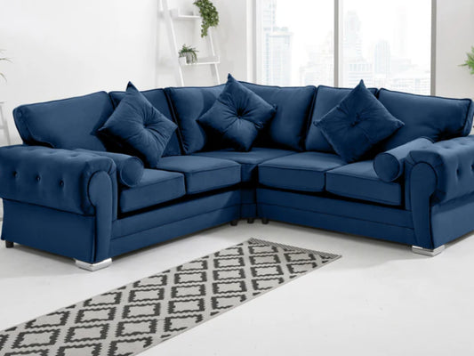 Verona Plush Corner Fullback + Extra Cushions
