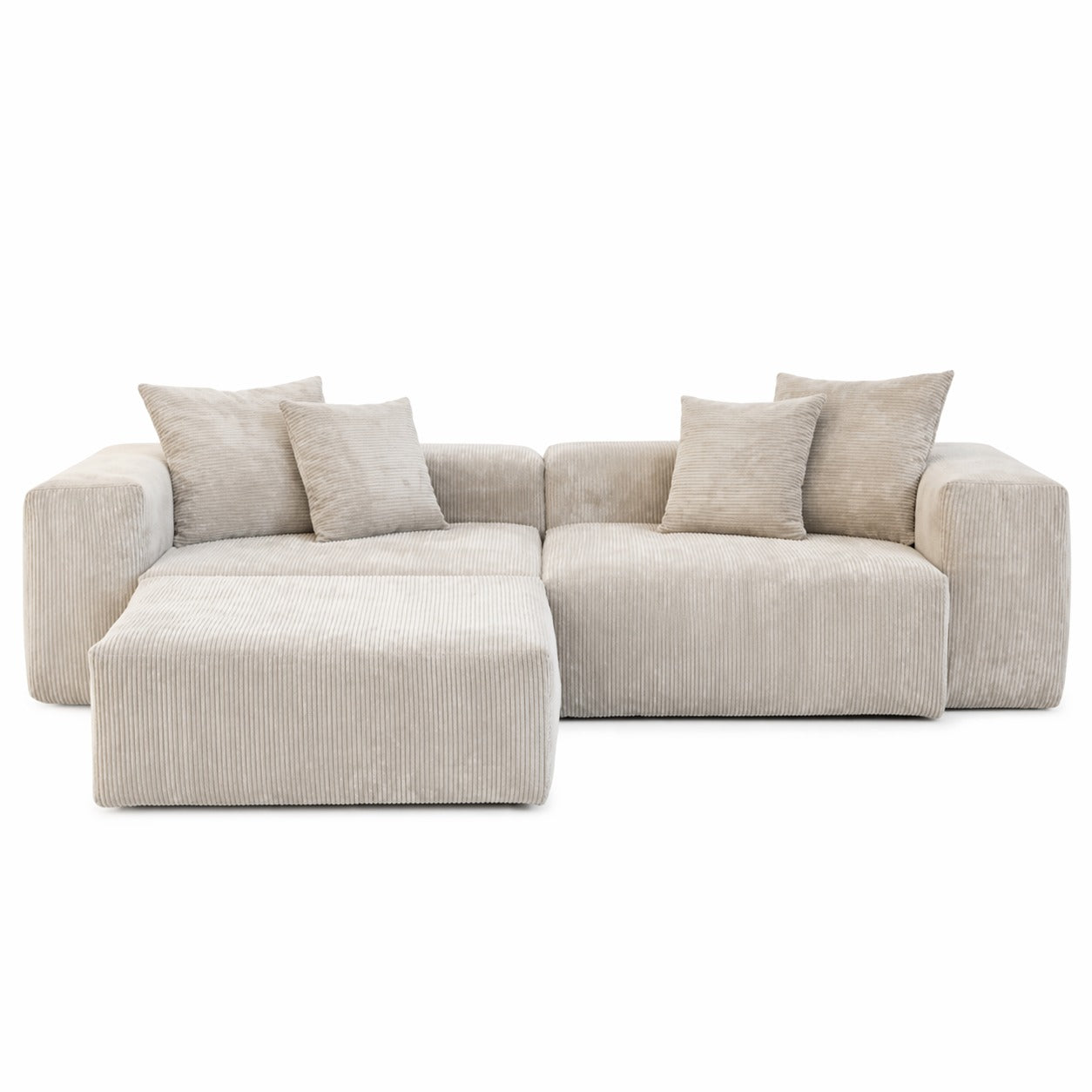 Kensington Modular 2 Seater Sofa + Footstool