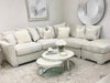 Zara Oyster Scatter Cushion Corner Sofa
