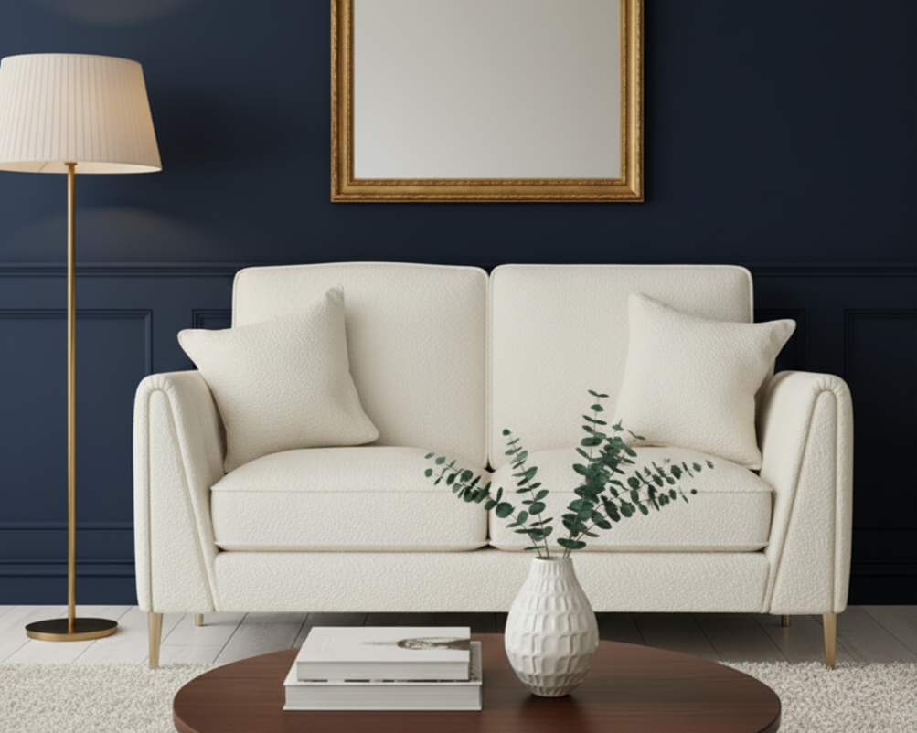 Selina Sofa With Gold Legs