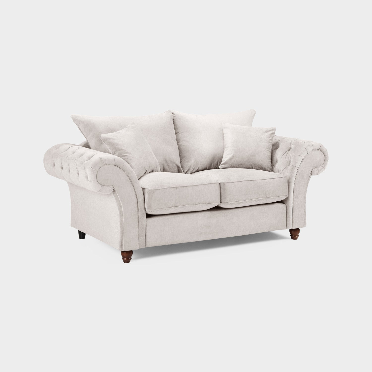 Sloanne Fullback Sofa Stone 2 Seater