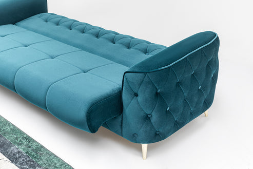 Bodrum Luxury Velvet Sofa Set – 3 Seater & 2 Seater