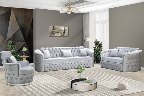 Konya Luxury Velvet Sofa Set – 3 Seater & 2 Seater