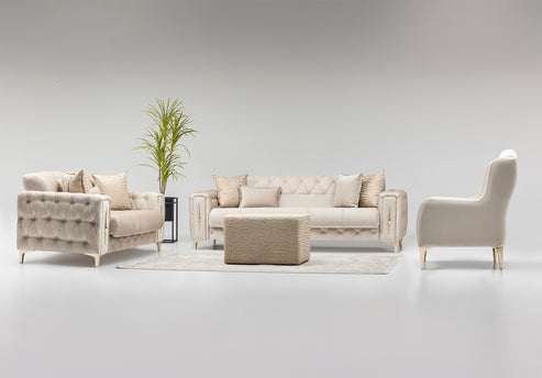 Monaco Sofa Set – Elegant 3-Seater & 2-Seater