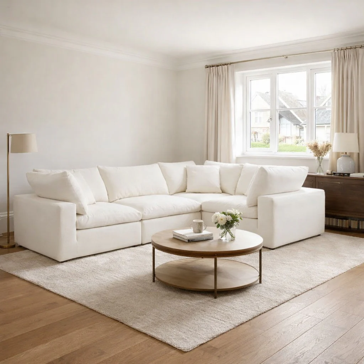 Cloud L Shape Closed End Sofa - Modular