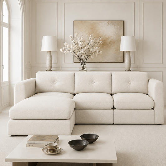 Mayfair 3 Piece Modular Sofa + Footstool