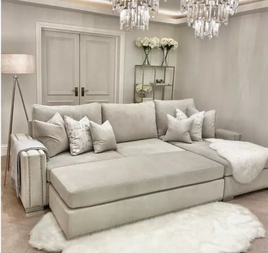 Chelsea L shape with added stool